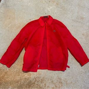 Vintage Alligator Brand / Lacoste Blue Logo Zipup Nylon Windbreaker Jacket Large